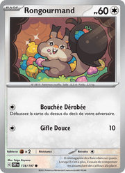 Rongourmand 178/230 Pokémon Flammes Obsidiennes (EV03)