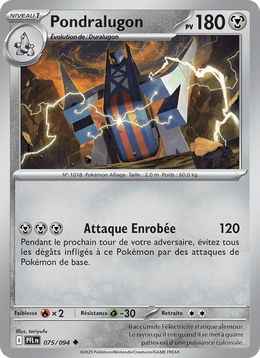 Pondralugon 075/130 Pokémon Flammes Fantasmagoriques (ME02)