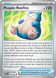 Poupée Ronflex 175/266 Pokémon Faille Paradoxe (EV04)