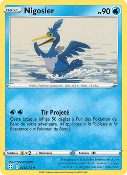 Nigosier 28/73 Pokémon Destinées Radieuses (SHF)
