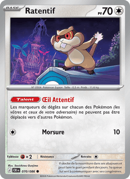 Ratentif 070/122 Pokémon Chaos Ascendant (ME04)