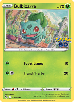 Bulbizarre 001/88 Pokémon Pokémon GO