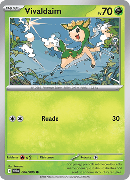 Vivaldaim 006/173 Pokémon Flamme Blanche (WHT)