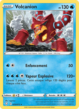 Volcanion 25/73 Pokémon Destinées Radieuses (SHF)