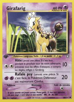 Girafarig 58/111 Pokémon Neo Genesis (N1)