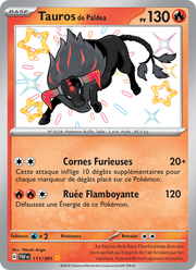 Tauros de Paldea - Paldean Tauros - Destinées de Paldea 111