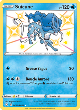 Suicune SV022/195 — Pokémon Destinées Radieuses (SHF)