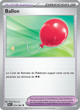 Ballon 079/172 Pokémon Foudre Noire (BLK)