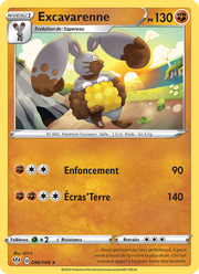 Excavarenne 96/201 Pokémon Ténèbres Embrasées