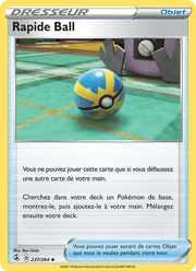 Rapide Ball 237/284 Pokémon Poing de Fusion (FST)