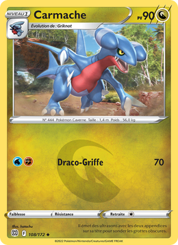 Carmache 108/216 Pokémon Stars Étincelantes