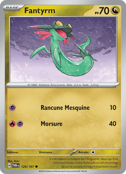 Fantyrm 128/226 Pokémon Mascarade Crépusculaire (EV06)