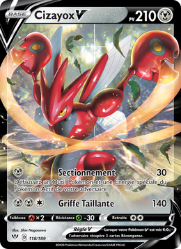 Cizayox V 118/201 Pokémon Ténèbres Embrasées
