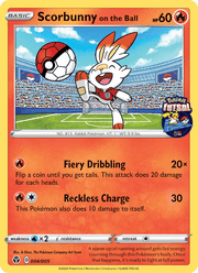 Scorbunny on the Ball 4/5 Pokémon Pokémon Futsal 2020 (FUT)