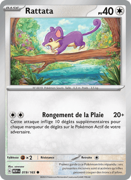 Rattata 019/207 Pokémon 151 (MEW)