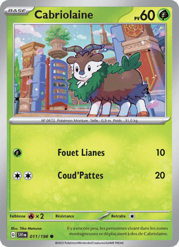 Cabriolaine 011/258 Pokémon Écarlate et Violet (EV01)