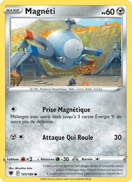 Magnéti 105/216 Pokémon Astres Radieux (ASR)