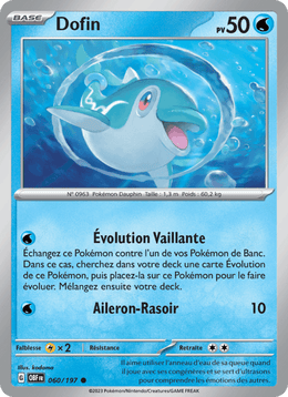 Dofin 060/230 Pokémon Flammes Obsidiennes (EV03)