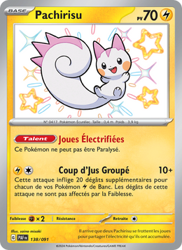 Pachirisu - Pachirisu - Destinées de Paldea 138
