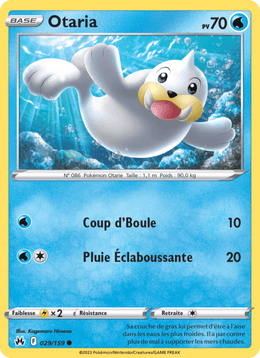 Otaria 029/160 Pokémon Zénith Suprême (CRZ)
