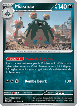 Miasmax 057/122 Pokémon Chaos Ascendant (ME04)