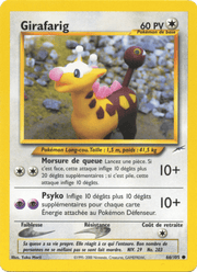 Girafarig 66/113 Pokémon Neo Destiny (N4)