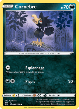 Cornèbre 93/183 Pokémon Styles de combat (BST)