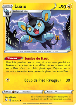 Luxio 32/73 Pokémon Destinées Radieuses (SHF)