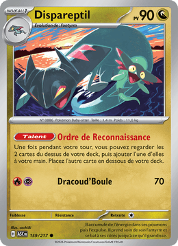 Dispareptil 159/295 Pokémon Héros Transcendants (ME2.5)