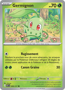 Germignon 008/295 Pokémon Héros Transcendants (ME2.5)