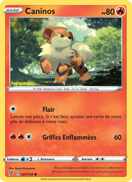 Caninos 27/209 Pokémon Clash des Rebelles
