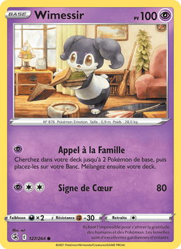 Wimessir 127/284 Pokémon Poing de Fusion (FST)
