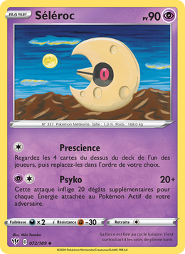 Séléroc 72/201 Pokémon Ténèbres Embrasées