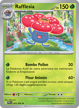 Rafflesia 003/130 Pokémon Flammes Fantasmagoriques (ME02)