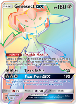 Genesect GX 224/236 — Pokémon Tonnerre Perdu (LOT)