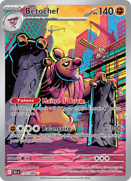 Bétochef 127/86 — Pokémon Foudre Noire (BLK)