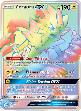 Zeraora GX 221/236 — Pokémon Tonnerre Perdu (LOT)