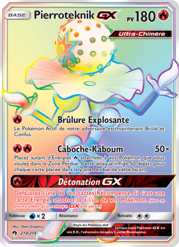 Pierroteknik GX 219/236 — Pokémon Tonnerre Perdu (LOT)