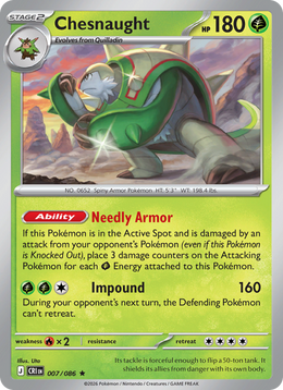 Blindépique 7/86 — Pokémon Chaos Ascendant (ME04)
