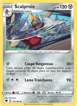 Scalproie 116/216 Pokémon Astres Radieux (ASR)