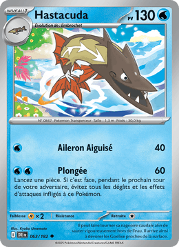 Hastacuda 063/244 Pokémon Rivalités Destinées (EV10)