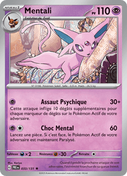 Mentali 033/180 Pokémon Évolutions Prismatiques (EV8.5)