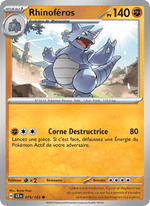Rhinoféros 075/175 Pokémon Couronne Stellaire (EV07)
