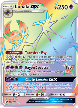Lunala GX 153/163 — Pokémon Soleil et Lune (SUM)