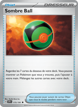 Sombre Ball 175/252 Pokémon Étincelles Déferlantes (EV08)