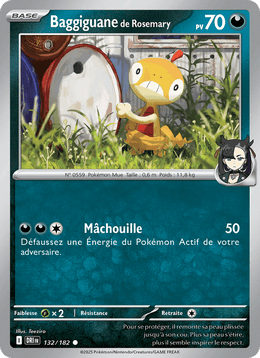 Baggiguane de Rosemary 132/244 Pokémon Rivalités Destinées (EV10)