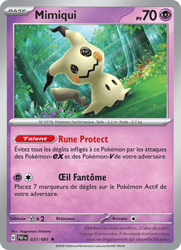 Mimiqui 037/245 Pokémon Destinées de Paldea (EV4.5)