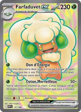 Farfaduvet-ex 157/86 — Pokémon Flamme Blanche (WHT)