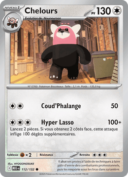 Chelours 112/188 Pokémon Méga-Évolution (ME01)