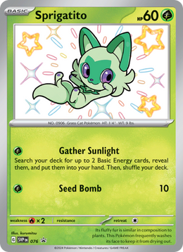 Poussacha 076/PROMO — Pokémon Promo Écarlate et Violet (SVP)
